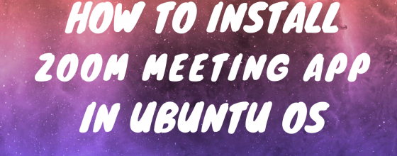 zoom meet installation in ubuntu